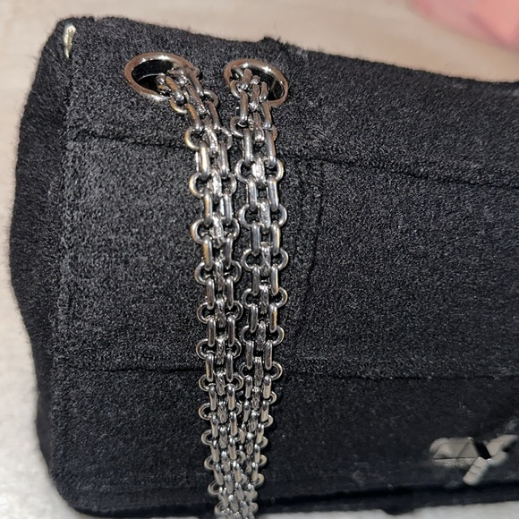 Authentic Wool Vintage Chanel Mademoiselle Chocolate Jumbo Flap 👜 - Picture 5 of 13